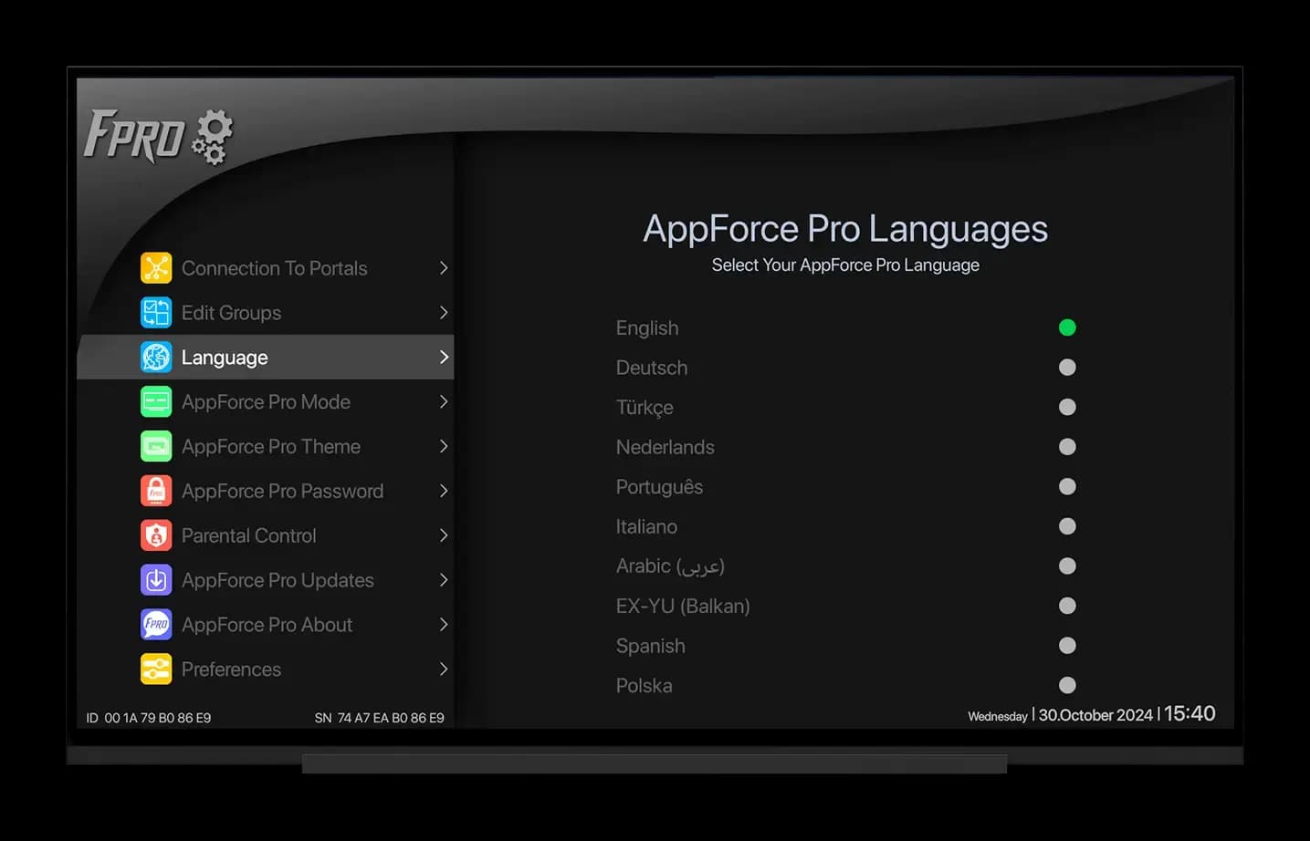 Multi-language support in Appforce Pro